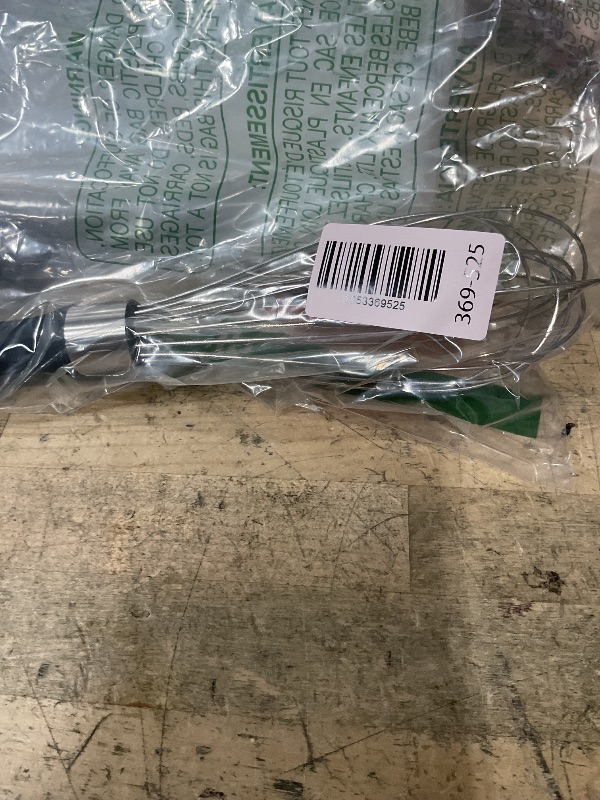 Photo 1 of 18/8 Stainless Steel Balloon Whisk, Doosu Kitchen Whisk for Cooking Handheld Egg Beater with Rust-Proof Sturdy Wires & Non-Slip Silicone Handle for Beating, Stirring, Blending (8 Wires, Black)