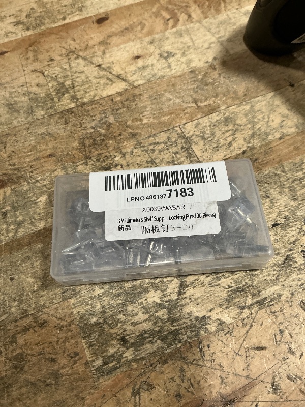 Photo 1 of 3 Millimeters or 1/8 Inch Shelf Support Peg?Support Cabinet Shelf Pins?Clear Plastic Replacement Peg Cabinet Shelf Supports Pins Shelf Holder Locking Pins (20 Pieces)