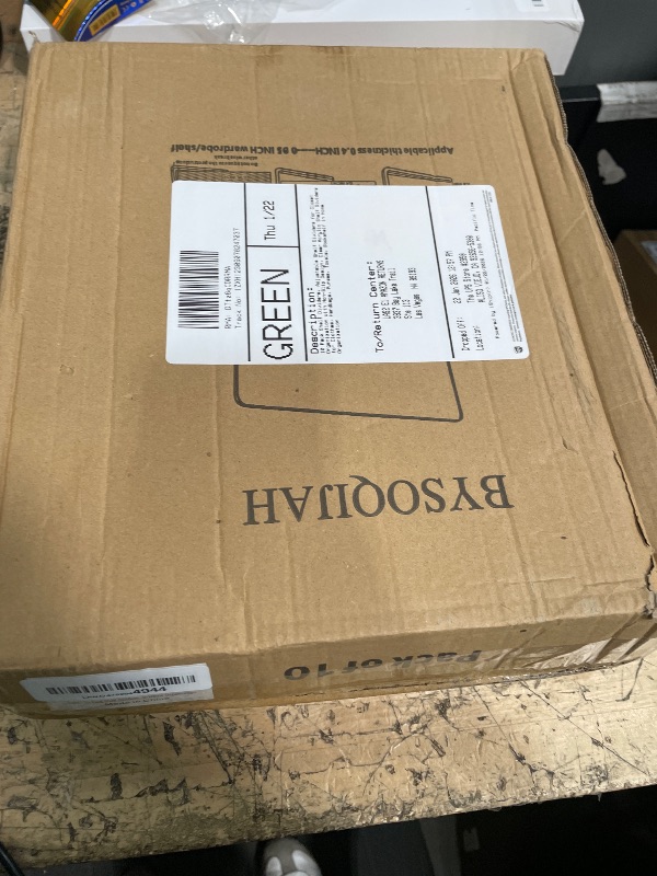 Photo 1 of 10 Pack Shelf Dividers, Adjustable Shelf Dividers for Closet Organization with Non-Slip Design, Clear Acrylic Shelf Dividers for Clothes, Handbags, Purses, Towels, Bookshelf in Home Organization