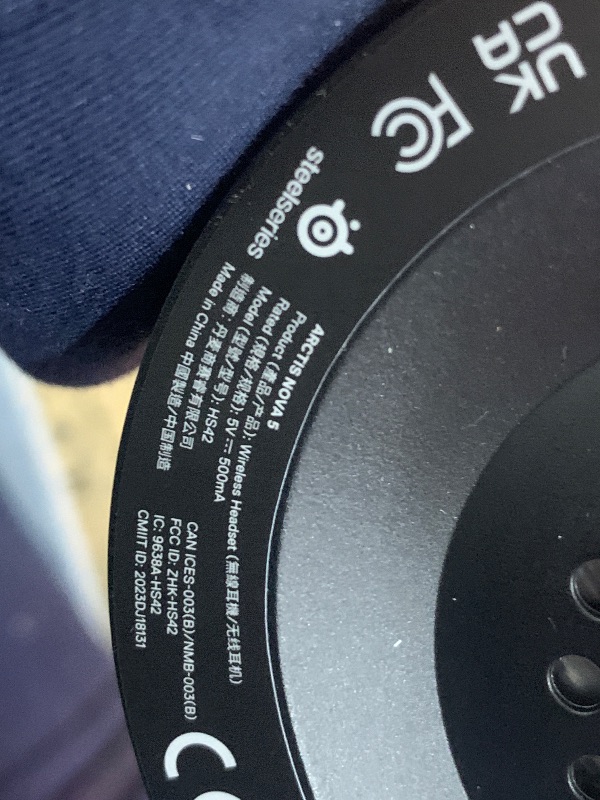 Photo 1 of ***MISSING USB C ADAPTER*** SteelSeries Arctis Nova 5 Wireless Multi-System Gaming Headset — Neodymium Magnetic Drivers — 100+ Audio Presets — 60 HR Battery — 2.4GHz or BT — ClearCast Gen2.X Mic — PC, PS5, PS4, Switch, Mobile