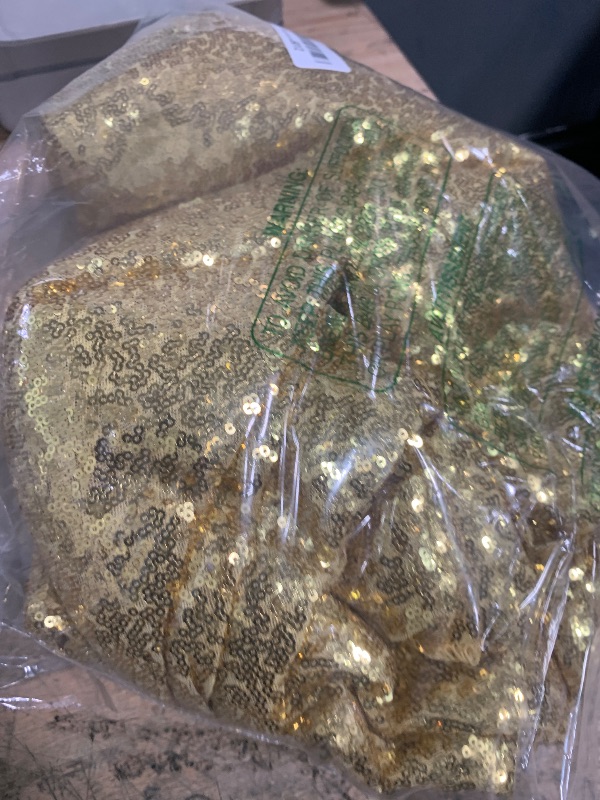 Photo 1 of 10×10FT Gold Sequin Backdrop Curtain, Photography Backdrop Glitter Curtains Fabric Background for Wedding Party Decor