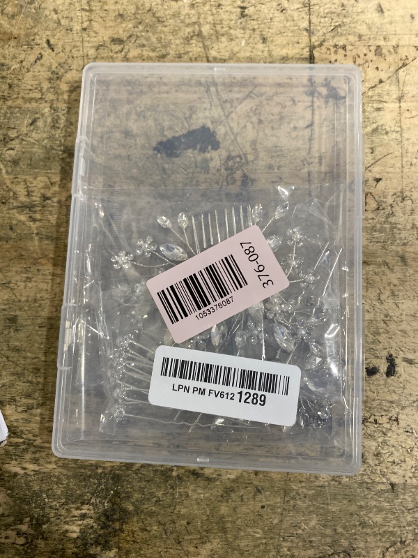 Photo 1 of 10 pcs Bride Hair Pins Rhinestone Bridal Hair Piece for Women Crystal Hair Accessories for Bride Bridesmaids Flower Girls(Silver)