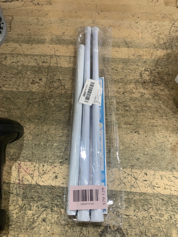 Photo 1 of  White Tension Curtain Rods18 to 36 Inch,Spring Loaded Curtain Rods No Drilling,Small Tension Rod for Windows Door Closet,Pressure Rod