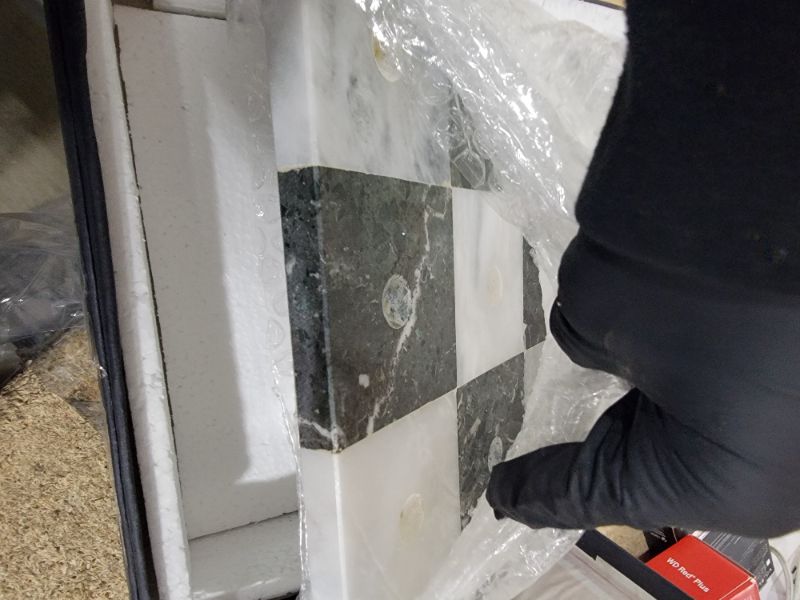 Photo 1 of ***MISSING PARTS***
MINOR DAMAGE****
Marble Tic Tac Toe Set | Decorative Tic Tac Toe Game Set | Coffee Table Decor - Coffee Table Game - Tabletop Game - Room Decor - Modern Home Decor - Bookshelf Decor (Black and White Marble)