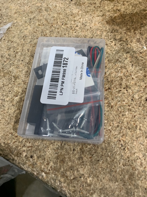 Photo 1 of 2 Pack Magnetic Reed Switch NO/NC, Wired Surface Mount Door Window Contact Sensor for Security Alarm, Black