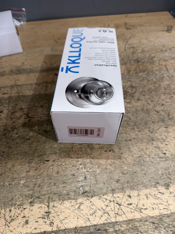 Photo 1 of ***PARTIAL SET - PRICE ADJUSTED***
KLLOQUE Fingerprint Door Lock, Smart Fingerprint Door Knob with Lock, Biometric Door Locks with App Control & Key, Keyless Thumbprint Entry Door Locks for Bedroom, Front Door, Home, Apartment-Silver