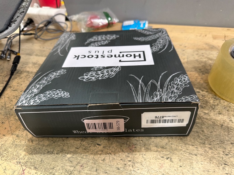 Photo 1 of 10 Inch Plastic Dinner Plates Set of 8, Microwave Safe Wheat Straw Plates, Unbreakable Reusable Plates for Kitchen & Restaurants, Non-Toxic Dishwasher Safe Tableware?Non Ceramic?