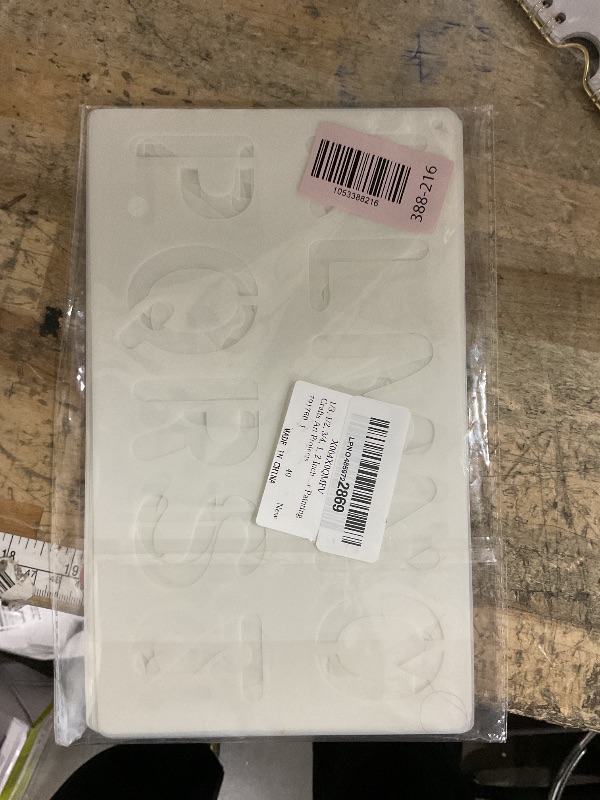 Photo 1 of 1/3, 1/2, 3/4, 1, 2 Inch Letter Stencils for Painting, 15 PCS Alphabet Stencils Reusable Plastic Number and Alphabet Small Stencil for Painting Crafts Art Projects