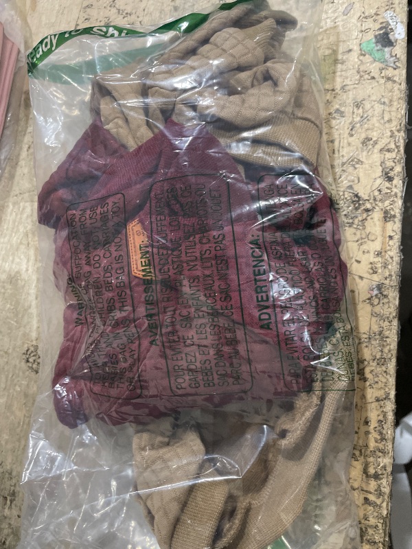 Photo 1 of 2 Pack Dog Hoodie Sweaters for Small Medium Dogs Warm Dog Clothes for Large Dogs Soft Waffle-Like Laminated Sweatshirt Bulldog (Brown+Wine Red, M/L (Back: 17",Chest: 24.5", Neck: 14.5"))