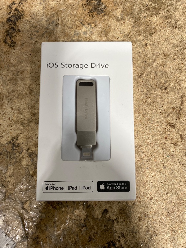 Photo 1 of (No APP Required) MFi Certified 512GB USB Flash Drive for iPhone Memory Stick for Photo/Video Backup, 3 in 1 Photo Stick, High-Speed Jump Drive Compatible for iPhone/iPad/Android/PC Silver