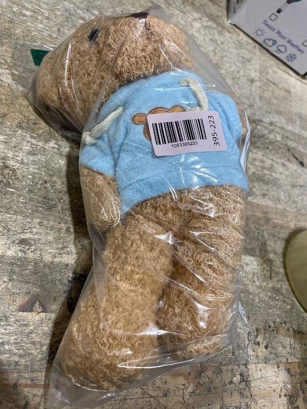 View 2 of 11.8 inches Teddy Bear Stuffed Animals Soft Plush Cute Teddy Bear Doll for Boys Girls (Blue)
