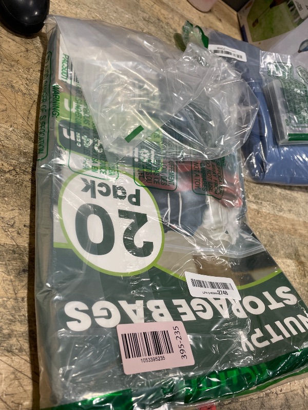 Photo 1 of 20 Pack Large 5 Gallon Storage Bags with Zipper Top, 18 x 24 inch Zipper Bags, Clear Plastic Bag for Storage, Reusable, Sealable Storage Bag for Clothes, Travel & Moving, Double-sided Thickness 4 Mil