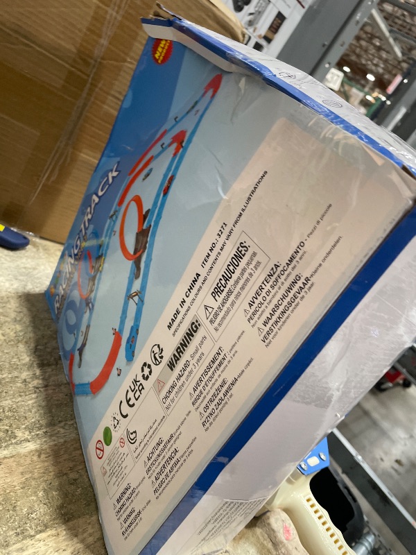 Photo 1 of ?Slot Car Race Track Sets with 360° Thrill Loops & 4 High-Speed Cars, 64 Pcs Large Flexible Racing Track for Kids Ages 3-5 4-8 8-12, Race Car Toys Gift for Boys Girls Birthday Christmas