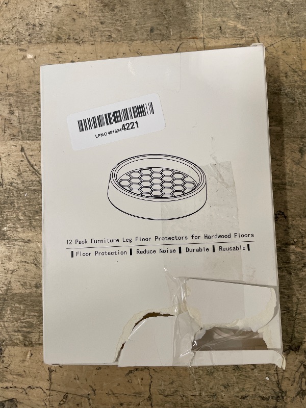 Photo 1 of 1.6"x1.6" Round Rubber Furniture Caster Cups, 12 PCS Chair Coasters for Carpet - Clear Non Slip Furniture Pads with Grip, Carpet Protector for Furniture Legs - Protect Any Flooring