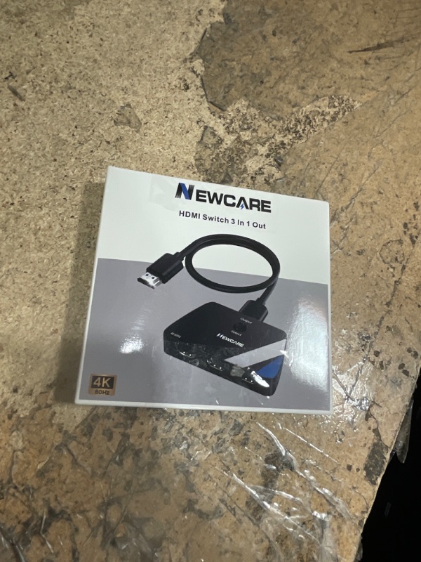 Photo 1 of [Upgrade] HDMI Switch 3 in 1 Out, 4K@60Hz HDMI 2.0 Switch Splitter with 2.6FT Long HDMI Cable, 3-Port HDMI Switcher Selector, Supports 4K 30Hz 3D 1080P HDCP2.2 for PS5 Xbox DVD Player Fire Stick PC