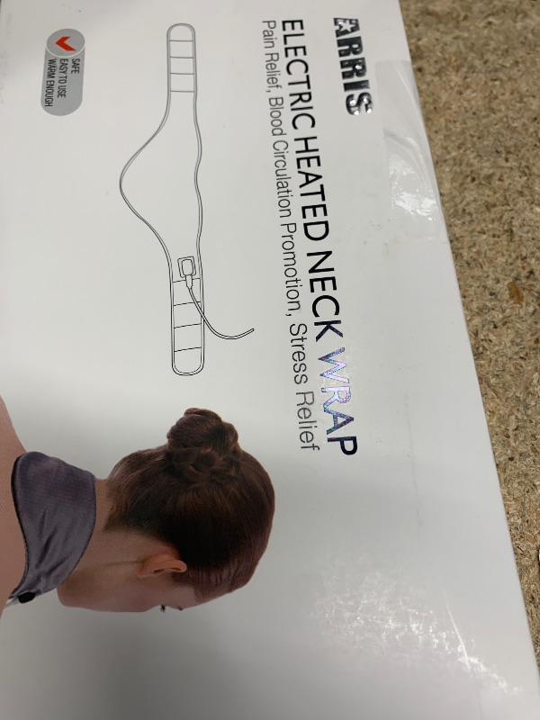 Photo 1 of ***DOESN'T HEAT UP VERY MUCH*** Neck Heating Pad, Arris Heated Neck Wrap with Adjustable Time and Temperature Control, USB Powered Neck Pain Relief, Stiffness Relief or Postoperative Recovery Blue