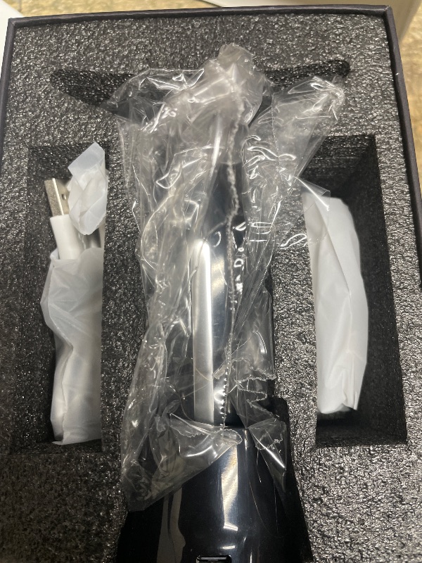 Photo 1 of 2025 Upgraded Red Light Therapy for Face Portable Charging Dock, Facial Neck Massager 3 Heat Settings, Vibrating Face Massage, 9-Color LED Light & 30-Day Battery | Home Spa Travel Skincare - Black