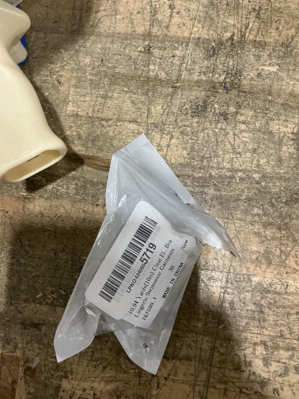 Photo 1 of 10.94 Yards(10m) Clear Elastic Strap, 0.39inch Wide Lightweight Clear Elastic for Sewing Clears Bra Strap Invisible Transparent Elastics Band for DIY Bra Lingerie Swimwear Garments