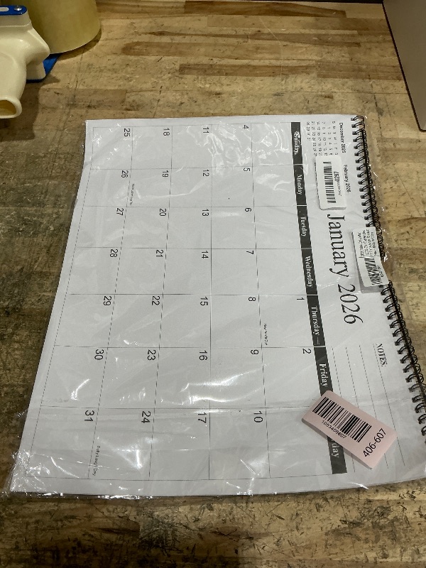 Photo 1 of 2026 Calendar - 2026 Wall Calendar from January 2026 to December 2026, 2026 Wall Hanging Calendar Planner with Thick Paper, 12" x 14.5", Black