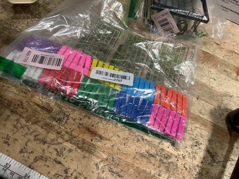 Photo 1 of 128 Pcs Colored Clothespins 10 Color, Colored Clothes Pins Wooden (68 Pcs 2.9 Inch Large Wooden Clothespins 60 Mini Clothespins), Clothes Pins for Classroom