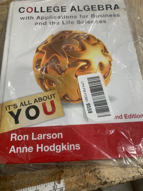 Photo 1 of
College algebra book White/Red/Black