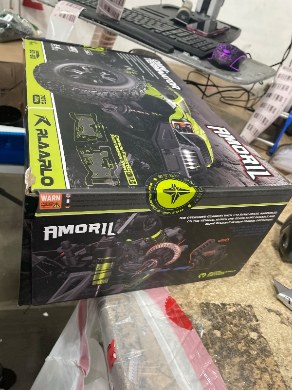 Photo 1 of *********VERY USED- MISSING THE BATTERY*****************
RIAARIO 1/10 Brushless RC Cars, Monster Truck, 50+ MPH, 4WD, Waterproof, Carbon Fiber, Black, Ages 8+