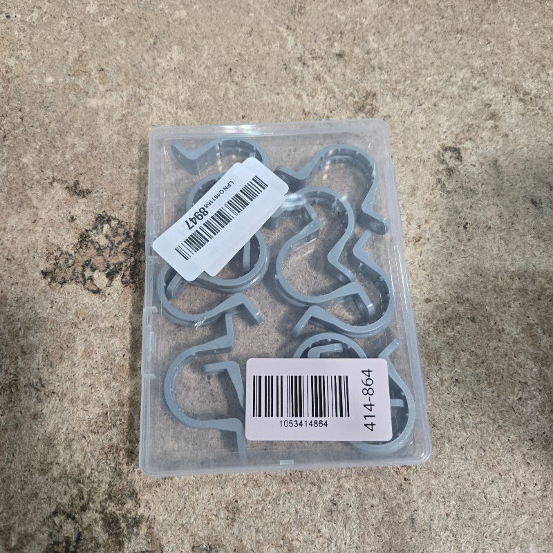 Photo 1 of 12-Pack 3/4" PVC Pipe Mounting Straps - Plastic Conduit Clamps for Electrical Cables & Plumbing Pipes (2-Hole Design)
