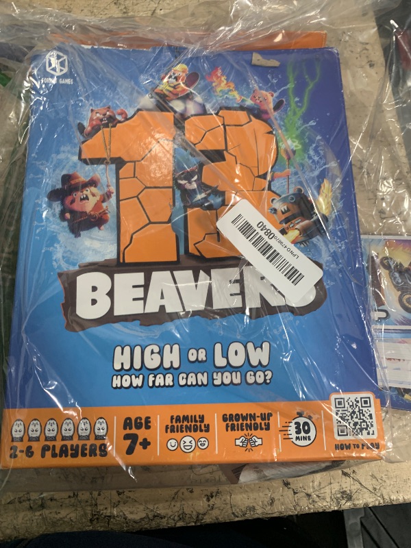 Photo 1 of 13 Beavers Board Game - The Riveting Beaver Journey, Family-Friendly Card Guessing Adventure, Ever-Changing Gameplay! Ages 7+, 2-6 Players, 30-45 Minute Playtime, Made by Format Games