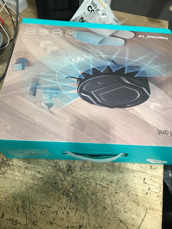 Photo 1 of ***missing charger***Lefant Robot Vacuum, Slim Quiet, 3 Adjustable Strong Suction Levels, Robot Vacuum Cleaner Ideal for Pet Hair Hard Floor and Daily Cleaning, WiFi/App/Alexa/iWatch Control, M210 Pro, Gray