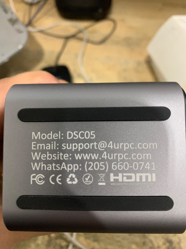 Photo 1 of **PARTIAL SET ONLY 1*** 4URPC USB C Docking Station Dual Monitor, Dual HDMI USB C Dock, Laptop Docking Station with 2 HDMI Ports, VGA, 7 USB, 65W Power Adapter, Ethernet, SD/TF, Audio/Mic for Windows, and ChromeOS