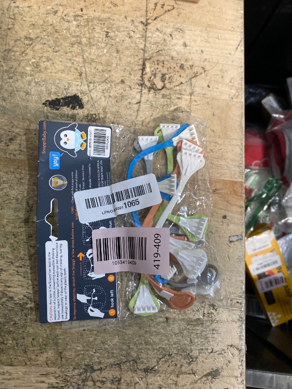 Photo 1 of [Toddler Size (Size 2) 5-Pack] Snappi Cloth Diaper Fasteners - Replaces Diaper Pins - Use with Cloth Prefolds and Flats