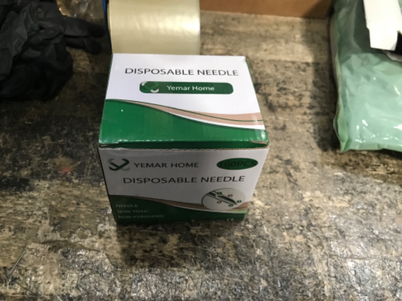 Photo 1 of (100Pack) Hypodermic Needles 25 Gauge Needles 1 inch for Lab Accessories, Refilling Inks,Individually Packaged