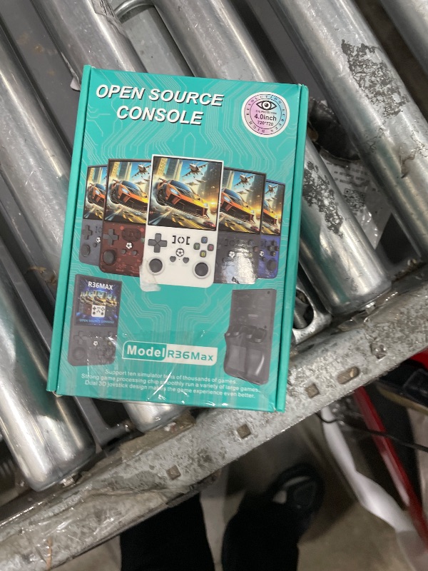 Photo 1 of ***MISSING CHARGER**R36MAX Retro Game Console,IPS Screen Retro Gaming Console,4000mAh Battery,Blue