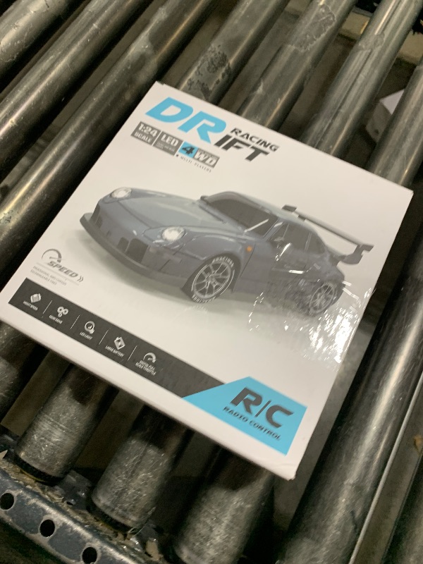 Photo 1 of RC Drift Car, 1:24 Scale Remote Control Vehicle with LED Lights, 2.4GHz 20KM/H 4WD High Speed RC Cars, Drifting Tires?Two Batteries, Racing Sports Toy Idea Gift for Adults Boys Girls and Kids