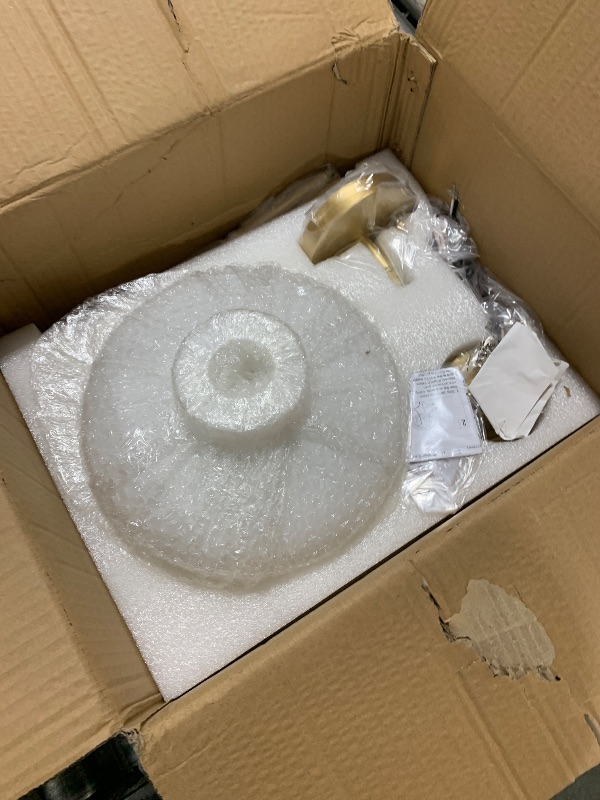 Photo 1 of Emak Gold Pendant Lights Kitchen Island, 10 Inch Large Pendant Light with Milk Glass Shade, Modern Hanging Light Fixture for Kitchen, Dining Room, PL126-GD-ML