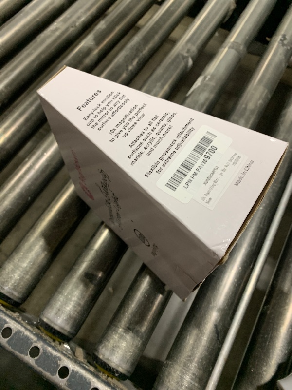 Photo 1 of 10x Magnifying Mirror with Light, Flexible Gooseneck Make up Mirror with Lights and Magnification, Battery Operated Cordless with Suction Cups for Wall Bathroom