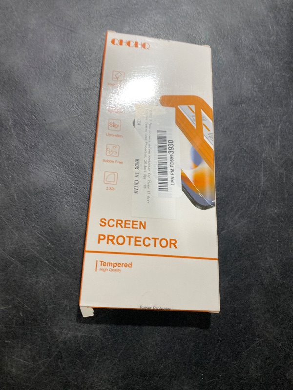 Photo 1 of [1-Second Auto-Install] QHOHQ 3 Pack Privacy Screen Protector for iPhone Air+3 Pack Camera Lens Protector,25° Anti Spy Tempered Glass for iPhone 17 Air,[12FT Military Grade Shatterproof],Case Friendly