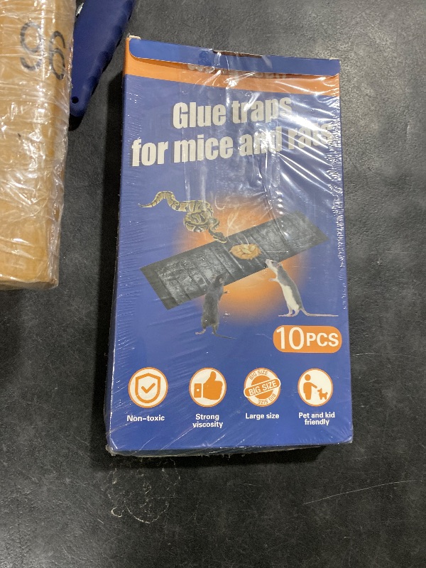 Photo 1 of 10 Pack Sticky Mouse Trap, Super Large 47.2 * 11'' Glue Traps for Mice, Peanut Taste Pheromone Rats Traps Indoor for Home, Rodent Snakes Spiders Roaches