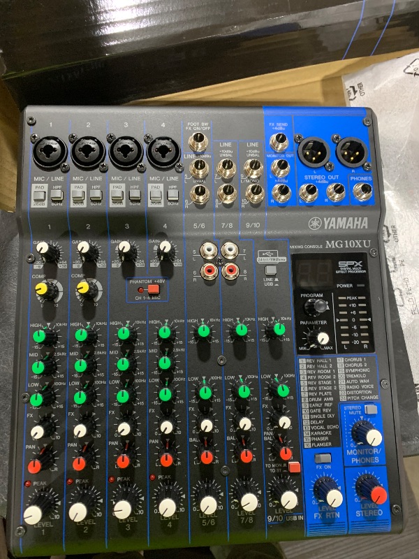 Photo 1 of YAMAHA MG10XU 10-Input Stereo Mixer with Effects