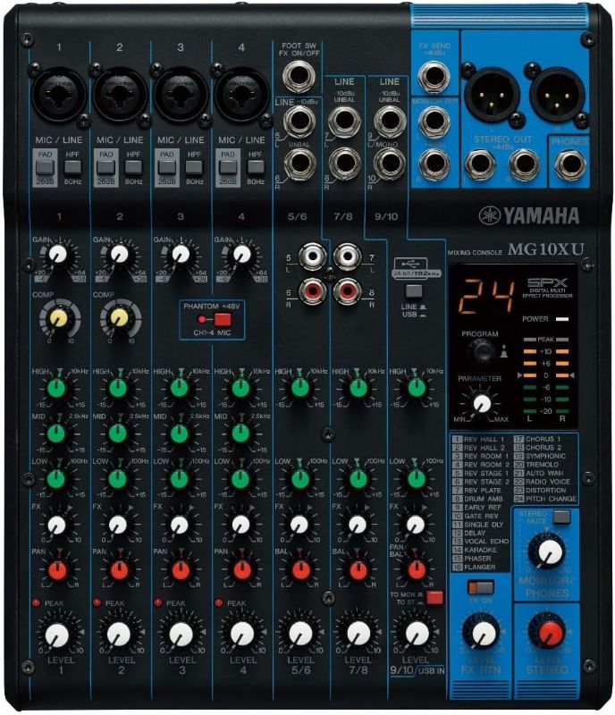 Photo 1 of YAMAHA MG10XU 10-Input Stereo Mixer with Effects
