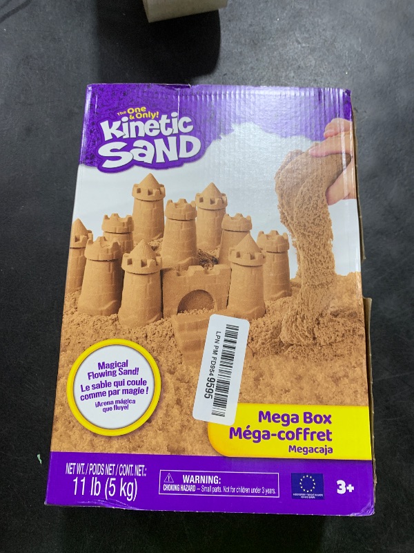 Photo 1 of **INCOMPLETE/USED** Kinetic Sand, 5lb Natural Brown Play Sand for Arts and Crafts, Sandbox, Amazon Exclusive (Packaging May Vary), Sensory Toys, Holiday Gifts & Stocking Stuffers for Kids Ages 3 and up