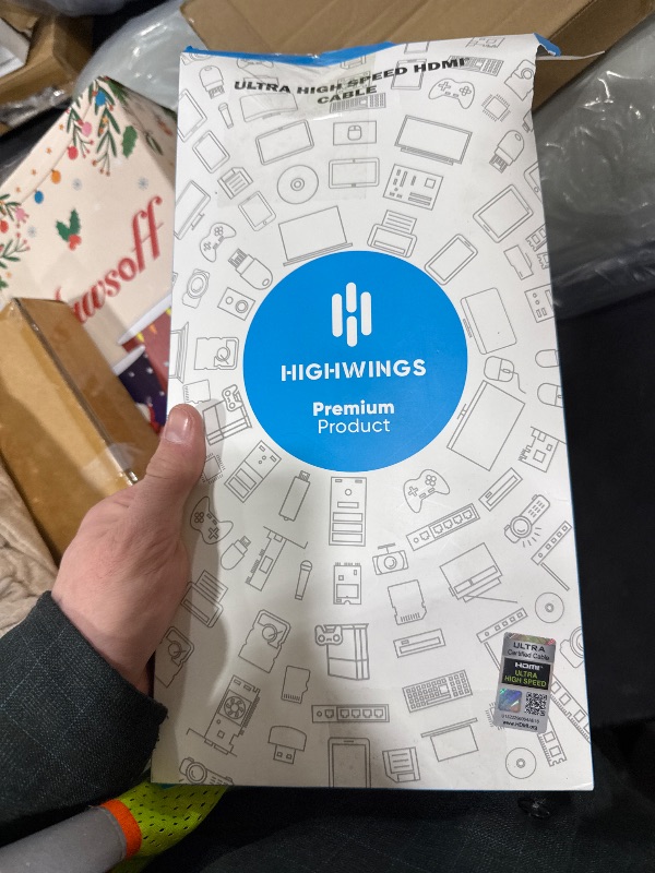 Photo 1 of 10K 8K HDMI 2.1 Cable 2-Pack 6.6FT, Highwings Certified 48Gbps Ultra High Speed Slim HDMI Cord,Support 4K@120Hz 8K@60Hz, HDCP 2.2&2.3, Dynamic HDR,eARC,DTS:X, Compatible with Roku TV/HDTV/PS5/Blu-ray