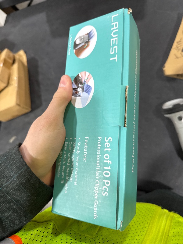 Photo 1 of 10 Professional Hair Clipper Guards Cutting Guides Compatible with Most Wahl Clippers with Organizer, Color Coded Clipper Combs Replacement - 1/16" to 1"