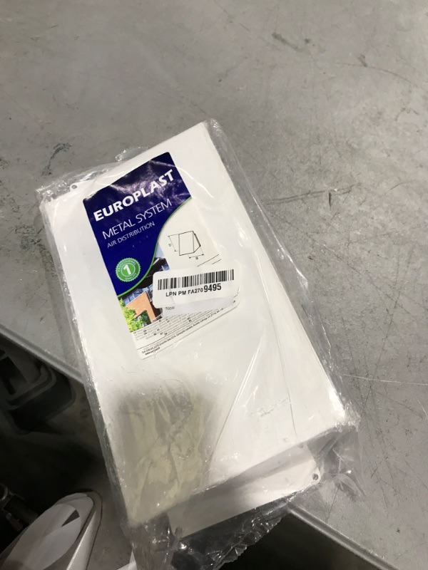 Photo 1 of 10" x 5" White Galvanized Steel Vent Cover - Duct Exhaust/Inlet Rain Deflector - Weatherproof Guard for Open Ventilation Systems - Indoor/Outdoor Vent Hood - Air Vent Grille Protection Roof