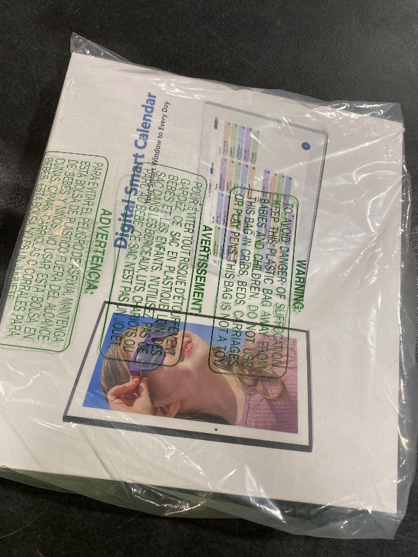 Photo 1 of 10.1 Inch Smart Digital Calendar Chore Chart Meal Planner HD Touchscreen Smart Family Planner, Hearth Display Desk Digital Calendar Seamless Scheduling(No battery)