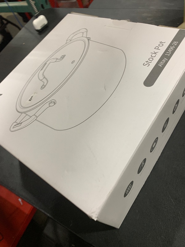 Photo 1 of 10 Quart Tri-Ply Stainless Steel Stock Pots with Lid, BEZIA Induction Soup Pot with Lid, Large Kitchen Cooking Pots with Silicone Handle, Compatible with All Cooktops, Free of PTFE/PFOA/PFOS