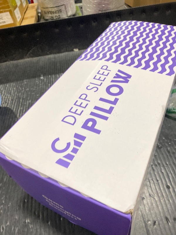 Photo 1 of C CUSHION LAB Deep Sleep Pillow, Patented Ergonomic Contour Design for Side & Back Sleepers, Orthopedic Cervical Shape Gently Cradles Head & Provides Neck Support & Shoulder Pain Relief - Calm Grey