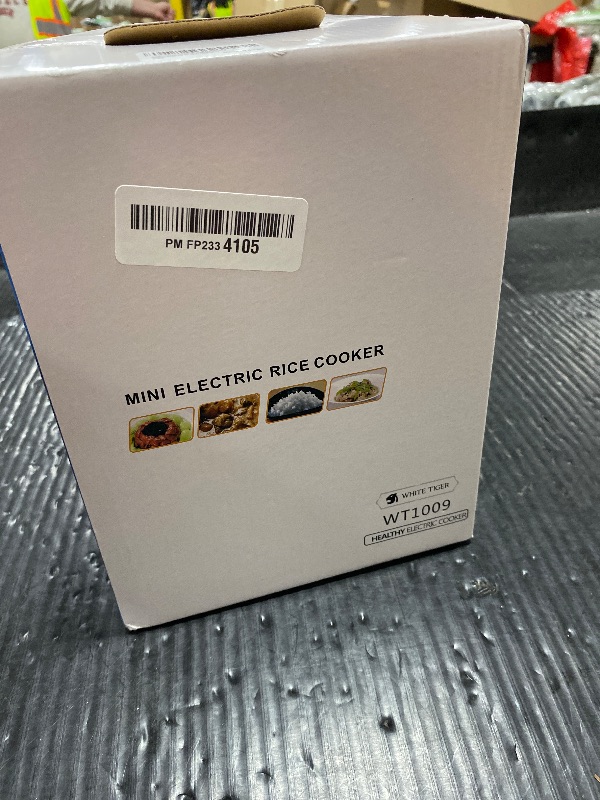 Photo 1 of 1.0L Mini Rice Cooker,WHITE TIGER Portable Travel Steamer Small,15 Minutes Fast Cooking, Removable Non-stick Pot, Keep Warm, Suitable For 1-2 People - For Cooking Soup, Rice, Stews & Oatmeal