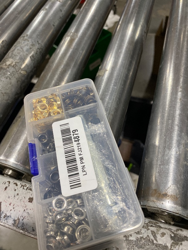 Photo 1 of 1/4 Inch Grommet Kit 200 Sets Grommets Eyelets with 3 Pieces Install Tool Kit and Box for Shoes Clothes Crafts Bag