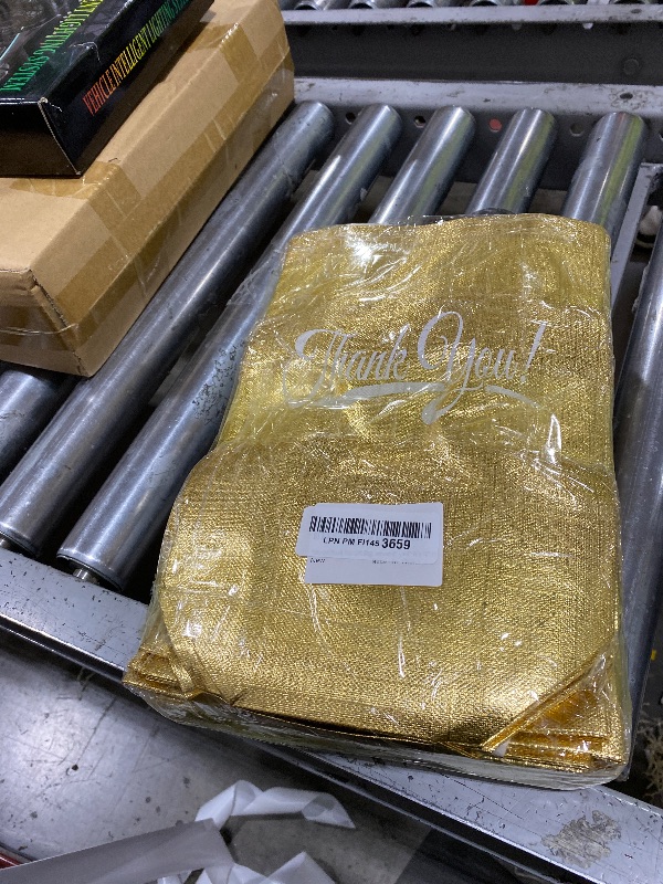 Photo 1 of 30 Pcs Thank You Gift Bags with Handles 10"H x 8"L x 4" W Inch Bulk Reusable Thank You Return Gift Bags Nonwoven Foldable Bag for Business, Shopping, Wedding, Baby Shower, Graduations, Party Favors